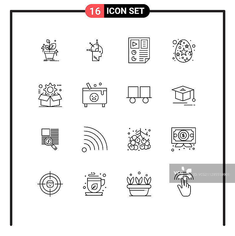 第十六组框的符号和符号图片素材