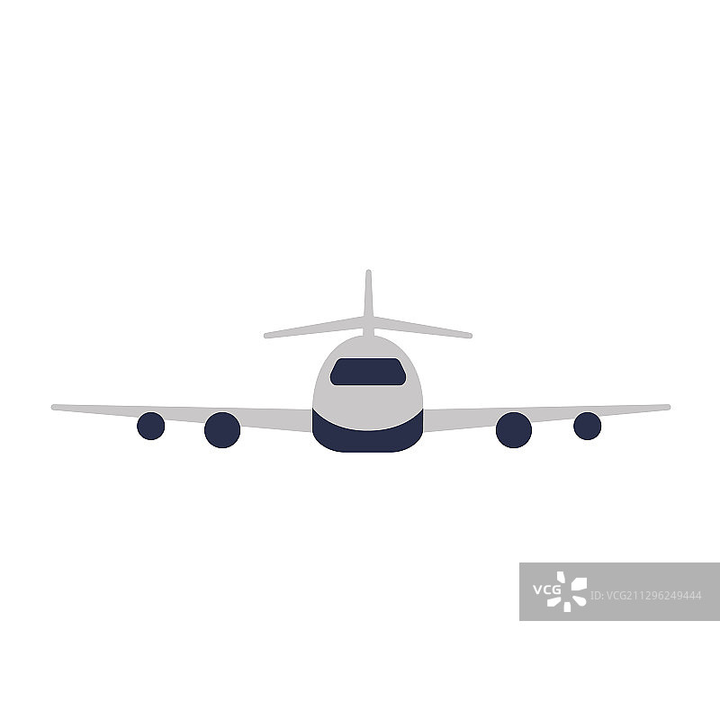 飞机在白色背景上飞行图片素材
