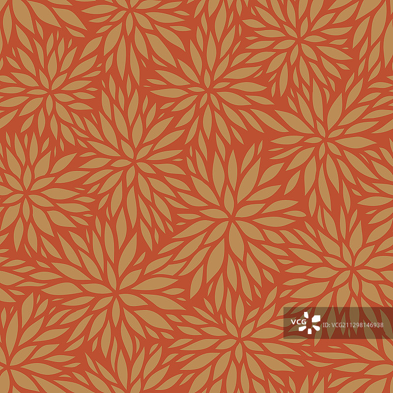 色彩柔和的橙色花瓣，无缝隙图片素材