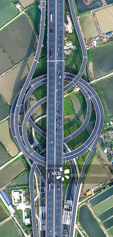 俯瞰广州南山大桥图片素材