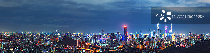 广州CBD金融区夜景图片素材