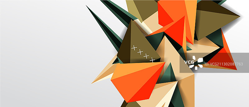 时尚简单的三角形抽象背景图片素材