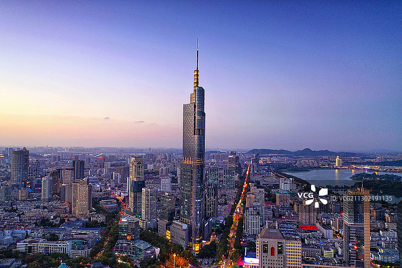 南京城市风光—鼓楼广场图片素材