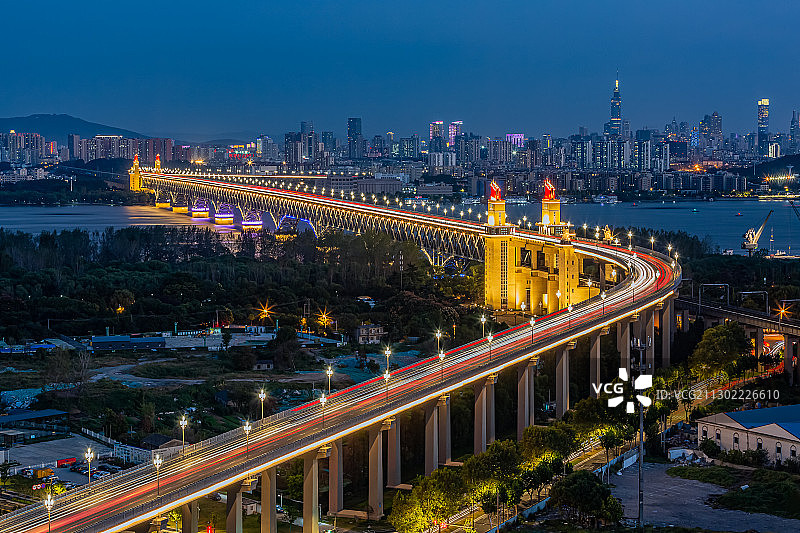 江苏省南京长江大桥风光图片素材