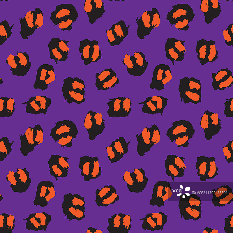 紫色动物豹无缝图案背景图片素材