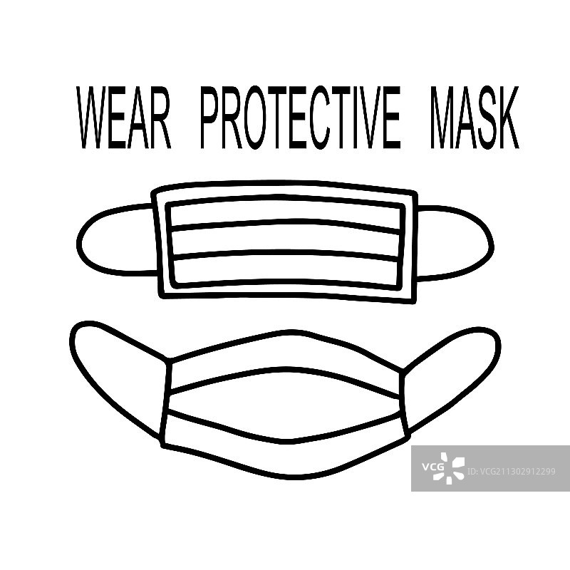 面部防护医用口罩隔离白色图片素材