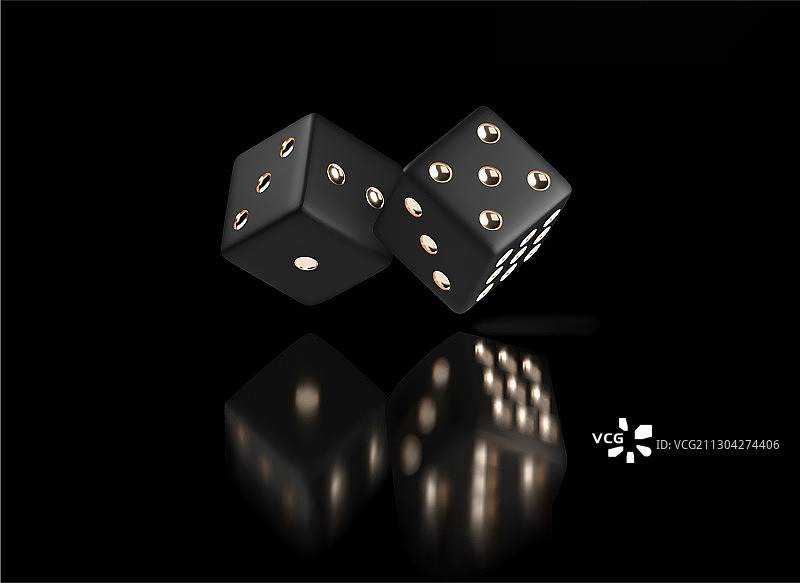 扑克骰子观金白骰子赌场金图片素材