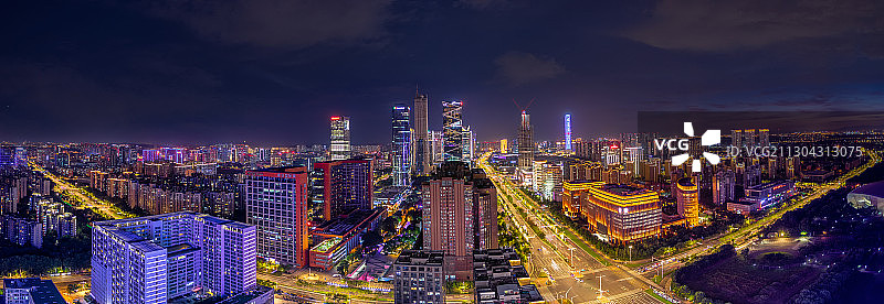 南京新城--河西全景图片素材