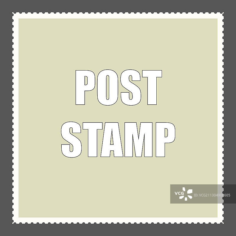 黑色背景上的空白邮票图片素材