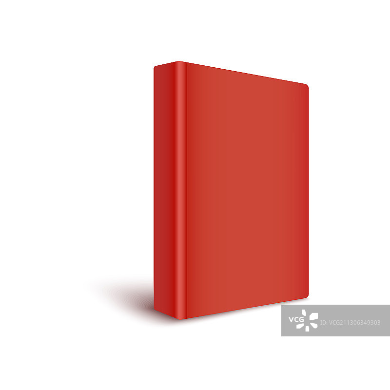模型空白红封面书站转动图片素材