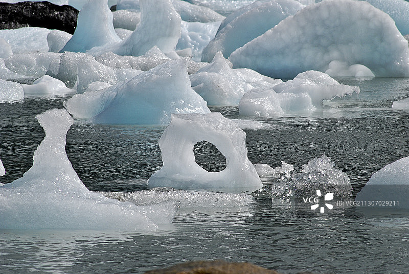 冰冻的大海景色图片素材