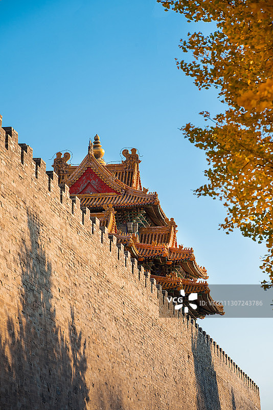 北京故宫的秋季图片素材