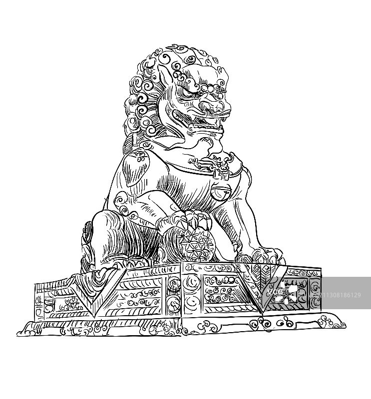 中国具有里程碑意义的狮子图片素材