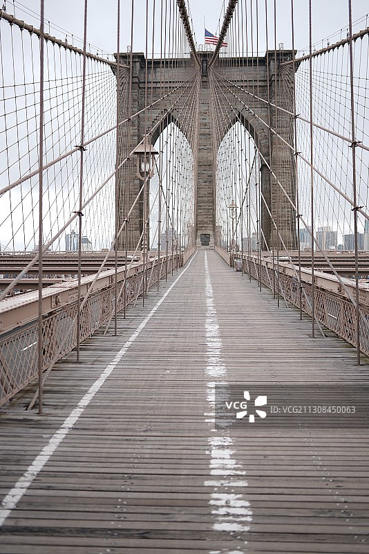 吊桥，布鲁克林大桥，美国，美国图片素材