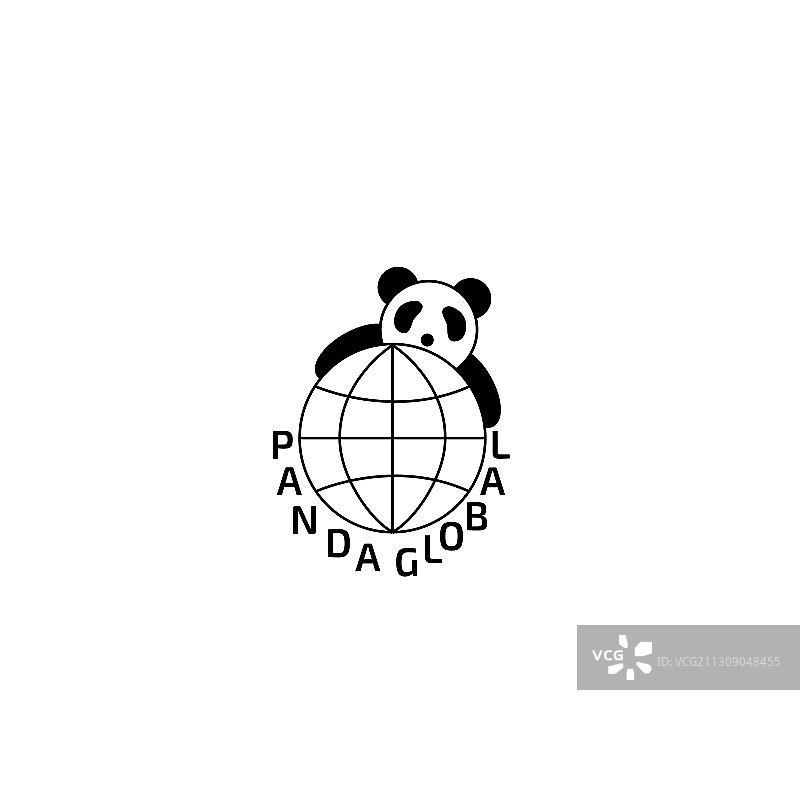 保护自然，熊猫标志，保护地球图片素材