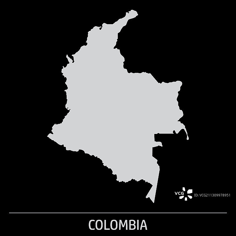 哥伦比亚地图图标图片素材