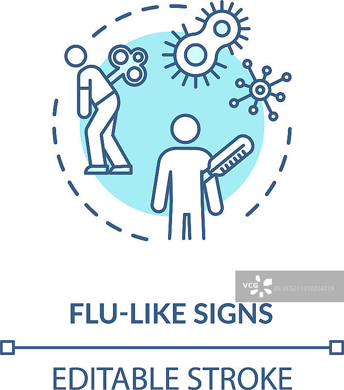 流感像标志概念图标图片素材
