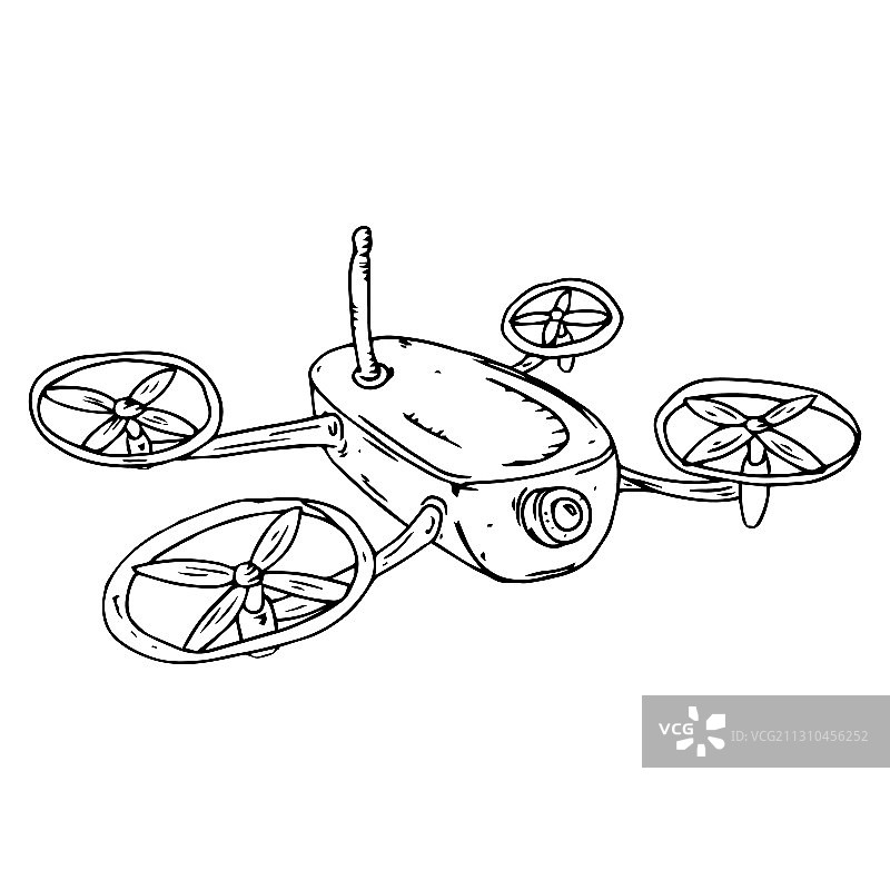 无人机图标无人机手绘无人机图片素材