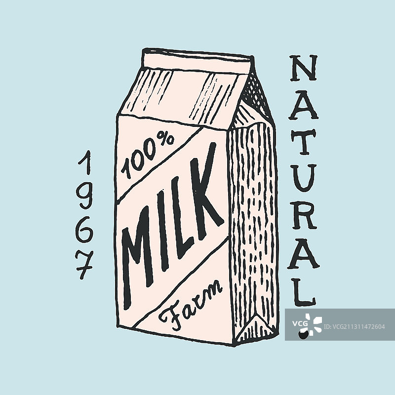 牛奶标签复古包装复古的商店标志图片素材
