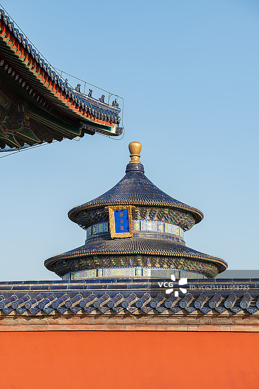北京天坛中国古建筑景观图片素材