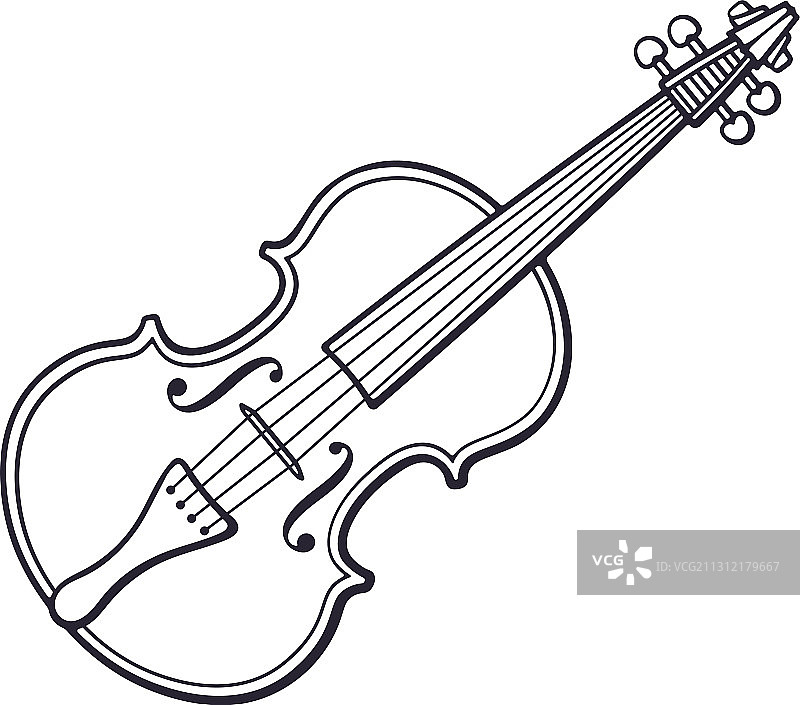 没有弓的古典小提琴图片素材