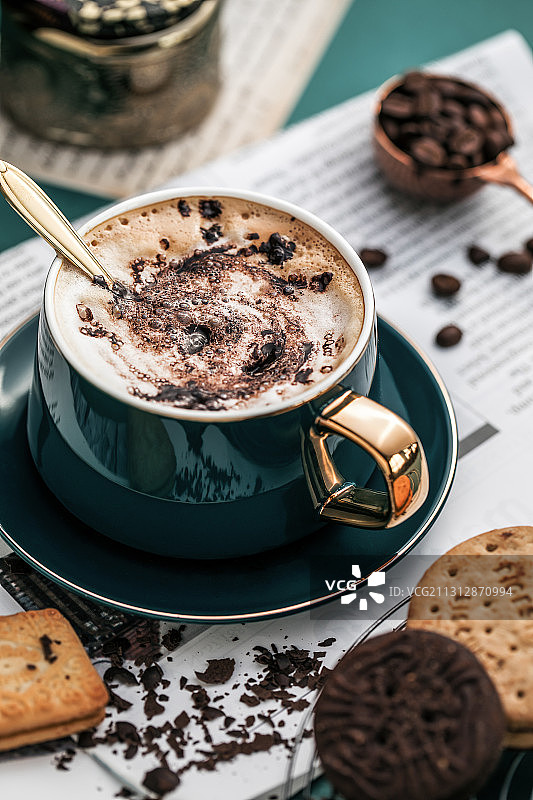 一杯热巧克力咖啡下午茶图片素材