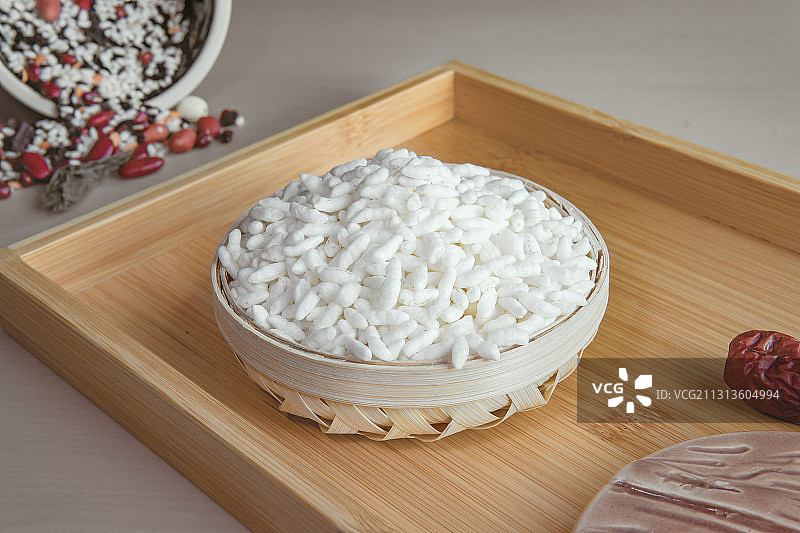 炒米-湖北特产，儿时的味道，仙桃春节美食图片素材