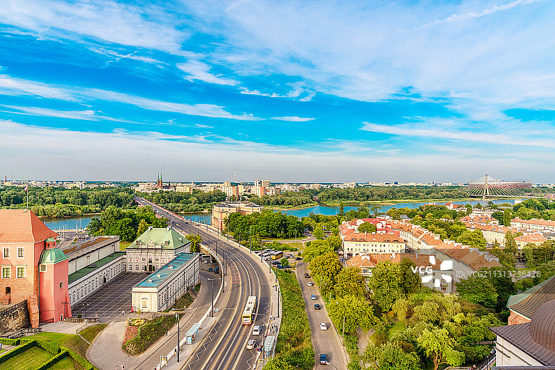 波兰华沙城市风光图片素材