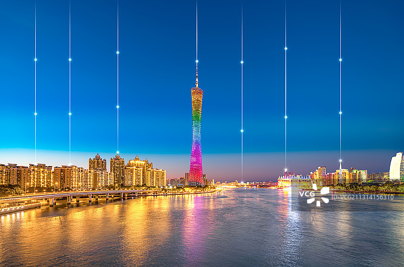 广州科技城市建筑图片素材