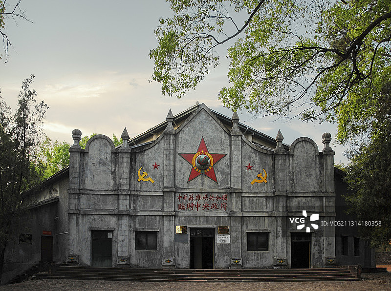 中国江西赣州瑞金，中华苏维埃共和国临时中央政府旧址图片素材