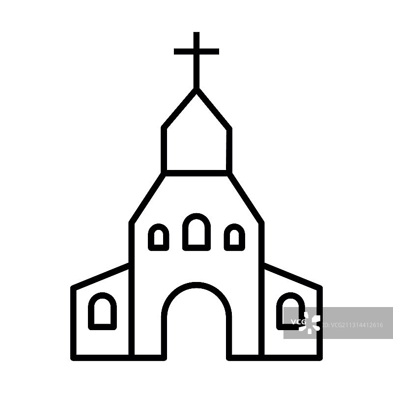 教堂的图标图片素材