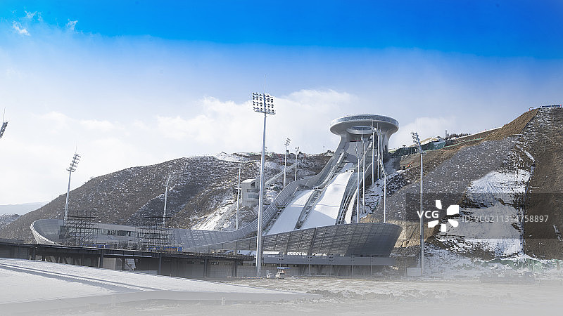 国家跳台滑雪中心--雪如意图片素材