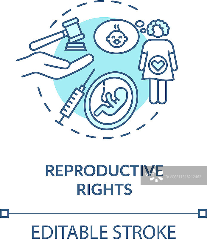 生殖权利概念图标图片素材