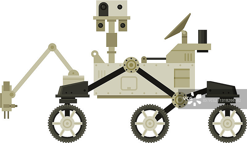月球或火星探测器机器人宇宙飞船图片素材