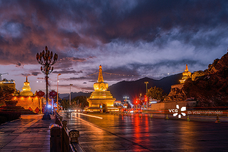 西藏布达拉宫广场图片素材