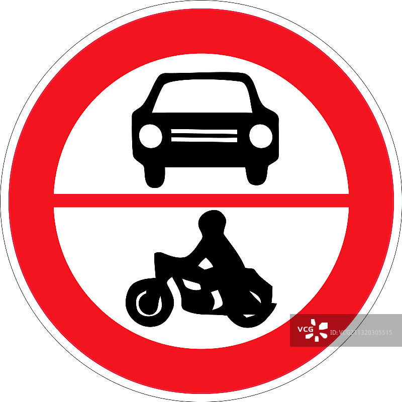 交通标志禁止车辆进入图片素材
