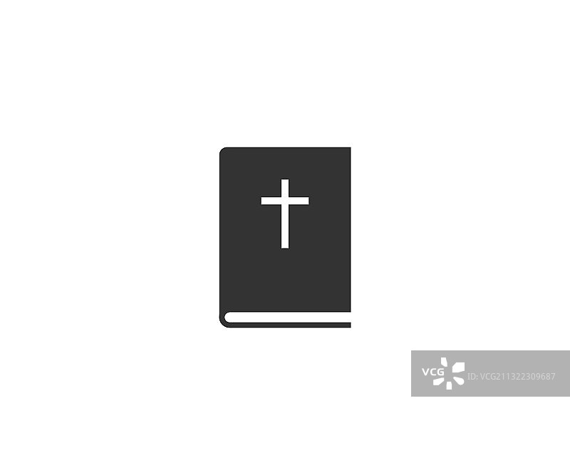 圣经十字图标平面设计图片素材