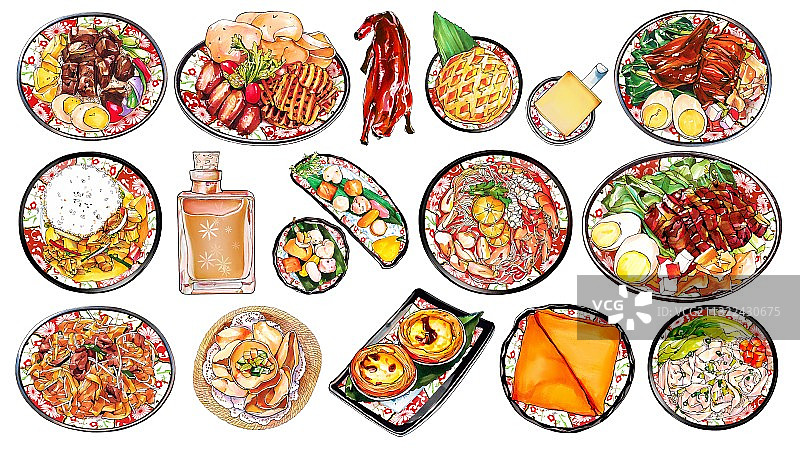 港式茶餐厅 东南亚美食图片素材