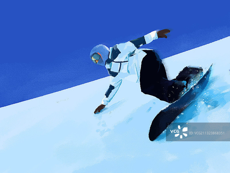 滑雪运动比赛项目单板滑雪图片素材