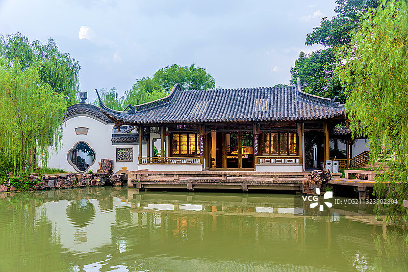 中国江苏扬州瘦西湖风景区静香书屋图片素材