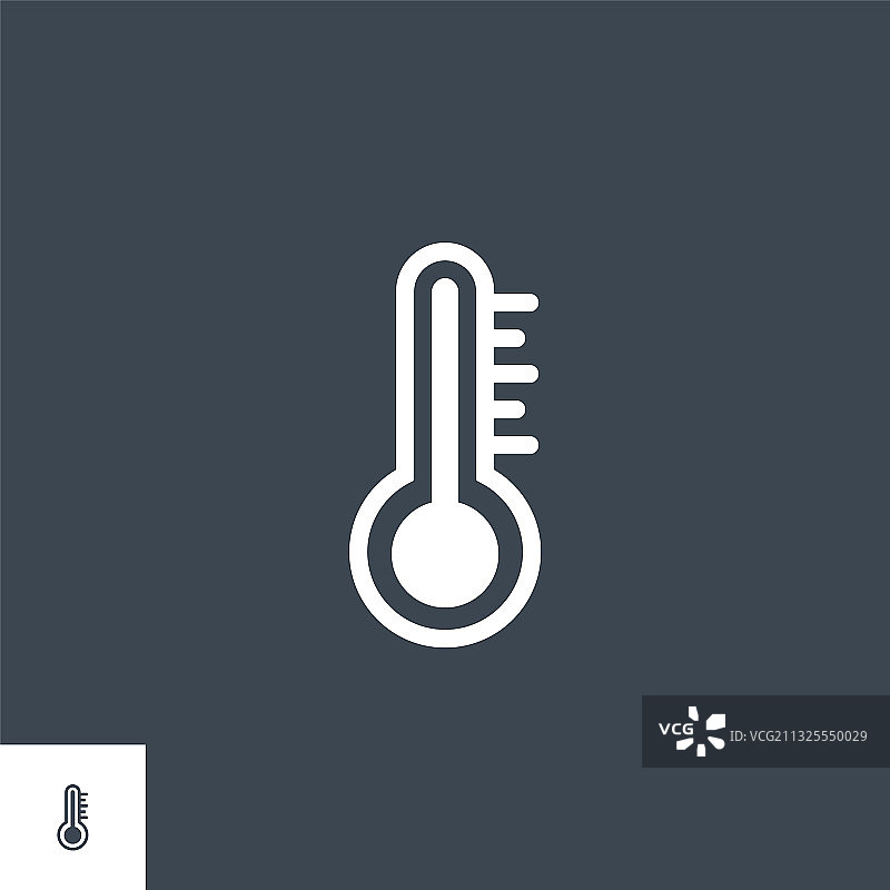 温度计相关的字形图标图片素材