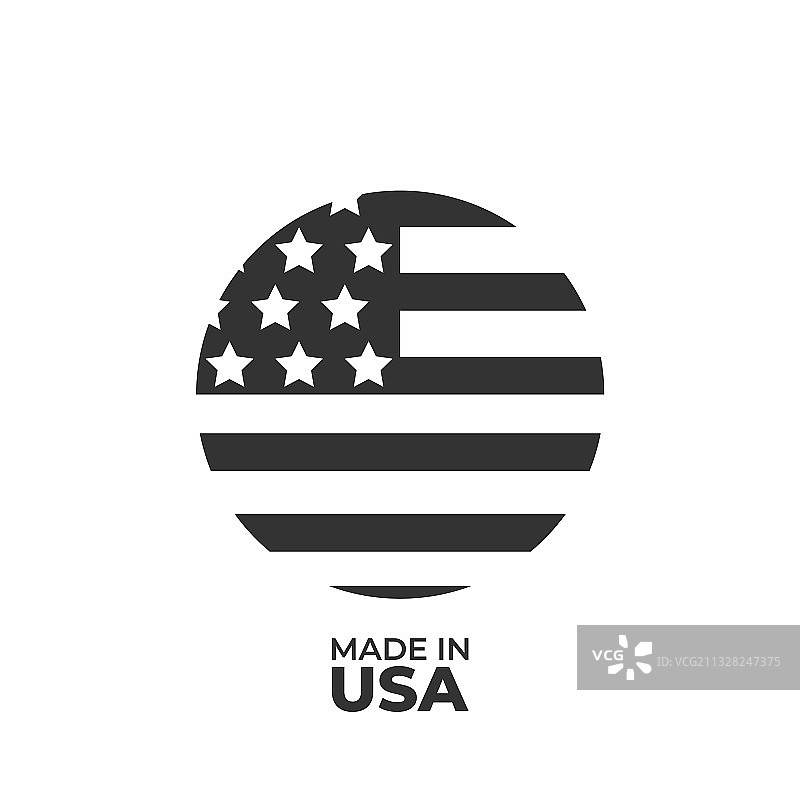 美国制造标签美国横幅模板图片素材