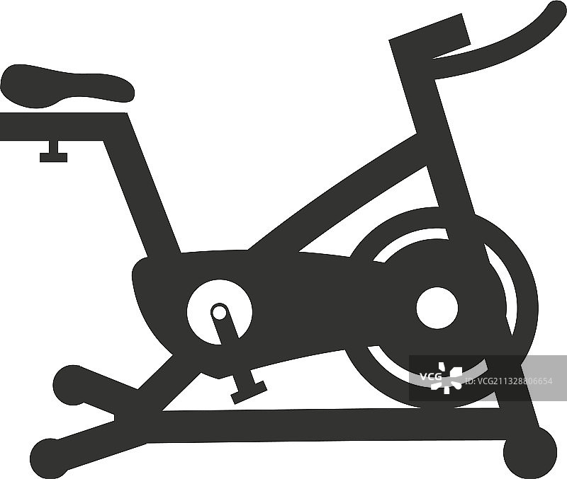 静止自行车图标设计模板孤立图片素材