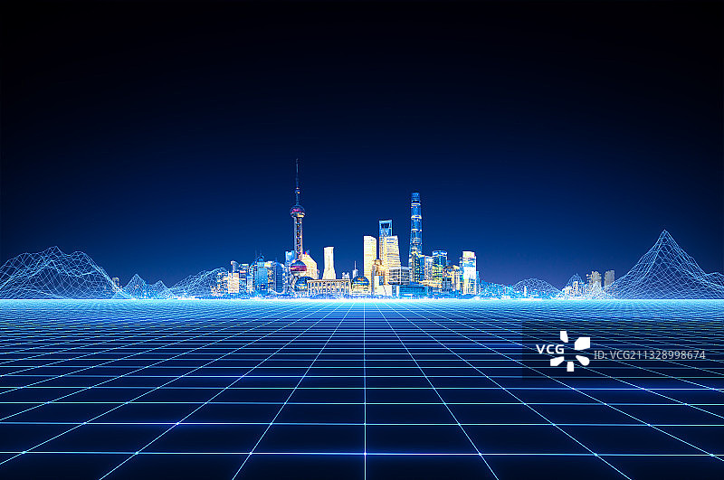 上海科技城市建筑图片素材
