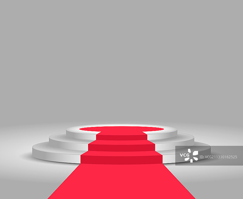 舞台领奖台红地毯和领奖台庆典图片素材