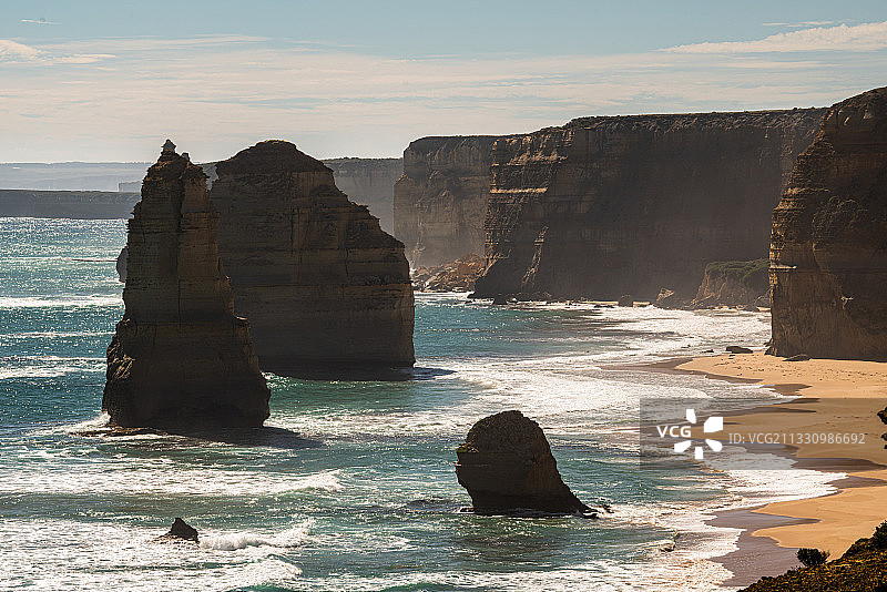 澳大利亚大洋路的十二使徒岩国家公园图片素材