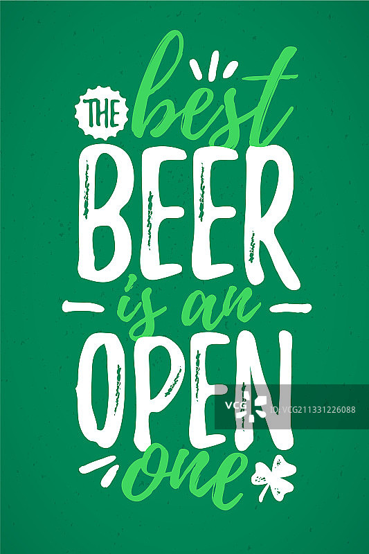 最好的啤酒是一个开放的有趣的字母图片素材