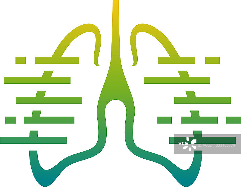 数码肺像素肺标志设计理念图片素材