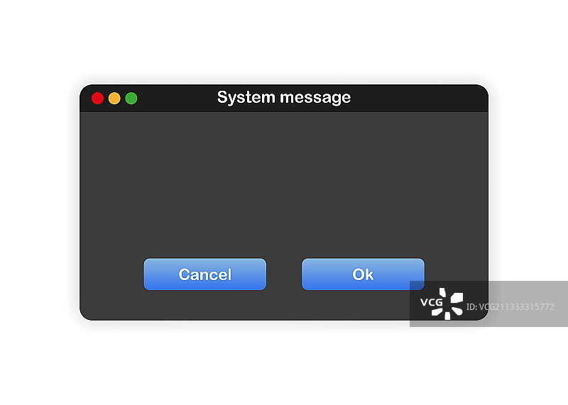 窗口用户界面系统消息模板图片素材