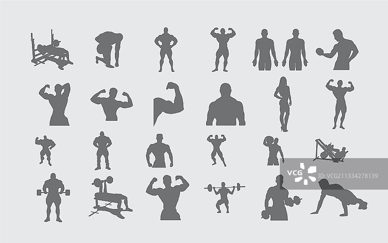 24个健身设计图片素材